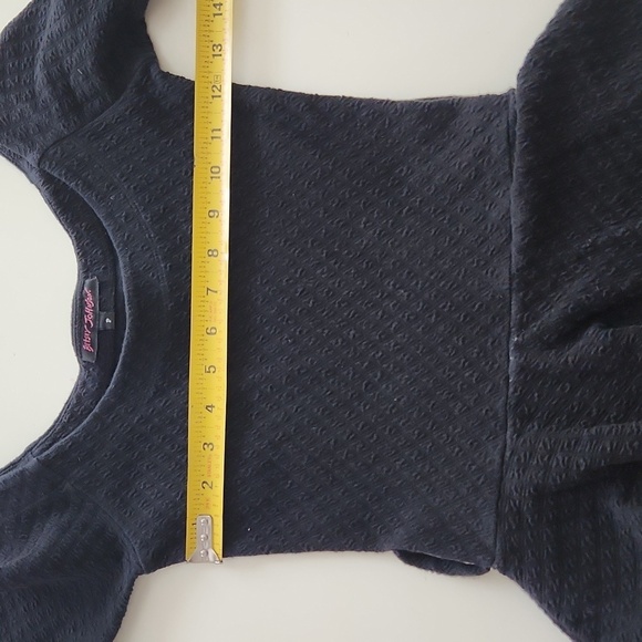 Vintage Betsey Johnson Peplum Pencil Dress black small - Picture 11 of 11